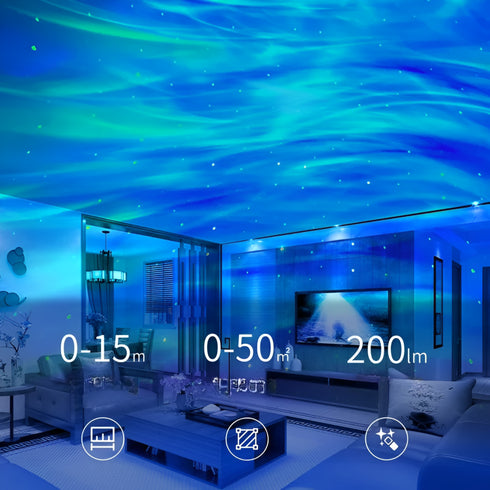 Ochiss Flying Saucer Galaxy Projector 2 in 1 Aurora Star Projector Night Light  For Kids & Adults