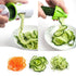 Portable screw machine vegetable slicer handheld screw machine peeler spiral slicer stainless steel potato spaghetti zucchini
