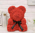 Cute Flower Rose Bear Handmade Valentines Day Gift 25cm 2024
