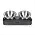 Pet Stainless Steel Bowl Pet Double Night