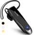 New Bluetooth Earpiece V5.0 Wireless Handsfree Headset with Microphone 24 Hrs Driving Headset 60 Days Standby Time for iPhone Android Samsung Laptop Trucker Driver (Black)