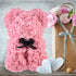 Valentine's Day Gift Rose Bear Eternal Flower Rose Teddy Bear PE Foam Bear 25cm Valentines Day
