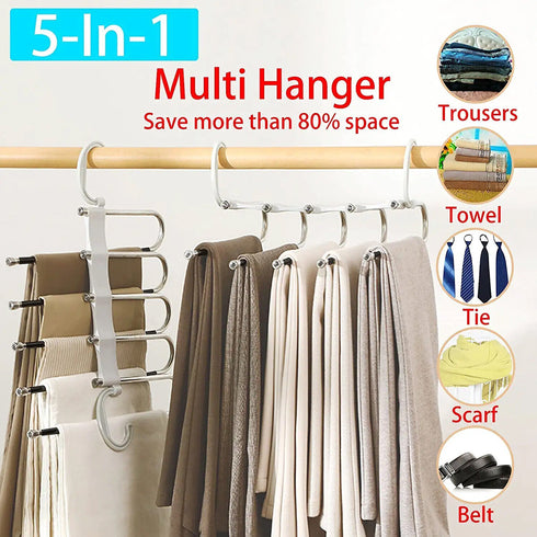 Closet Clothes Hangers Organizer Wonder Metal Magic Hanger Pants Clothes