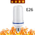 Simulation flame bulb LED flame light beating flame three gear  E27 universal screw tone atmosphere light bar