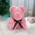 Cute Flower Rose Bear Handmade Valentines Day Gift 25cm 2024