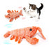 Pet Toys Electric Jumping Shrimp USB Charging Simulation Lobster Funny Cat Plush Pets Toy